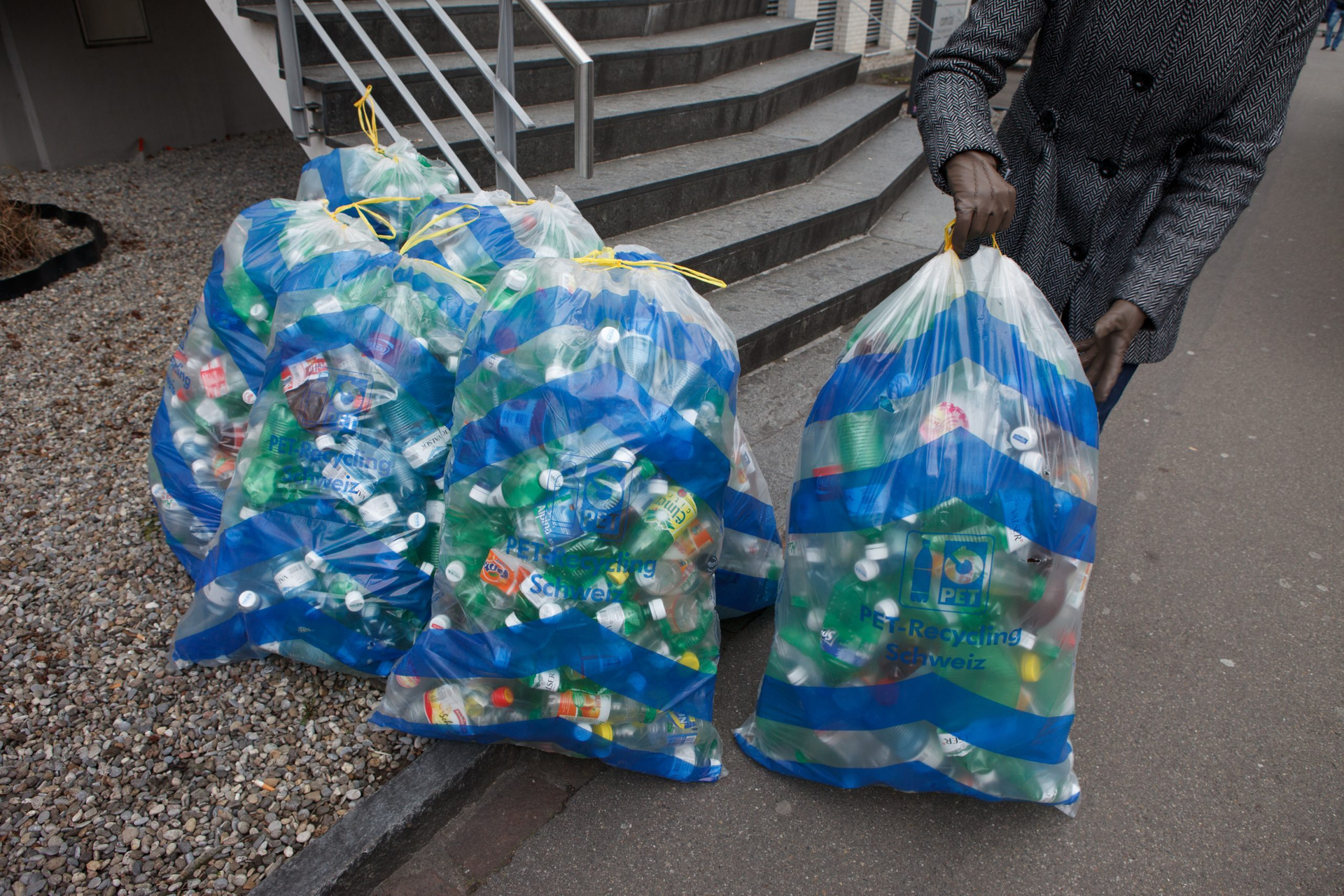 PET Recycling Schweiz Sammlung PET Sammelsaecke